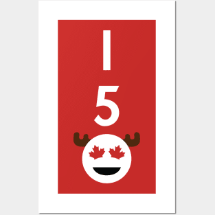 Canada 150 Emoji - White Posters and Art